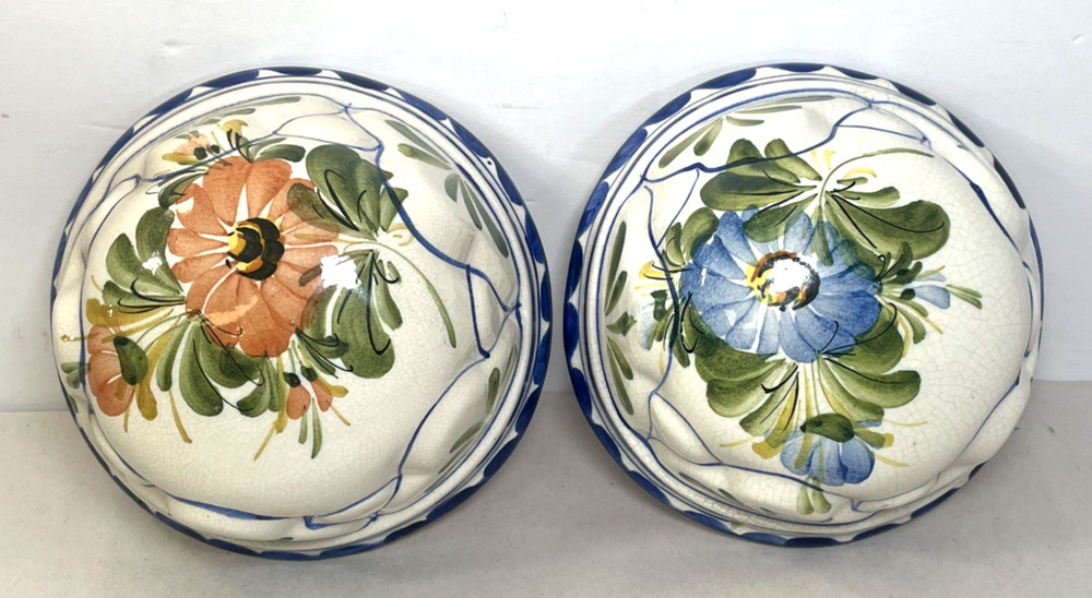 Ceramiche EBC Bassano Italy Hand Painted Bowls Lot of 2 5.4”